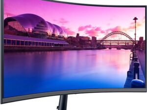 SAMSUNG 27-Inch S39C Series FHD Curved Gaming Monitor, 75Hz, AMD FreeSync, Game Mode, Advanced Eye Comfort, Frameless Display, Built in Speakers